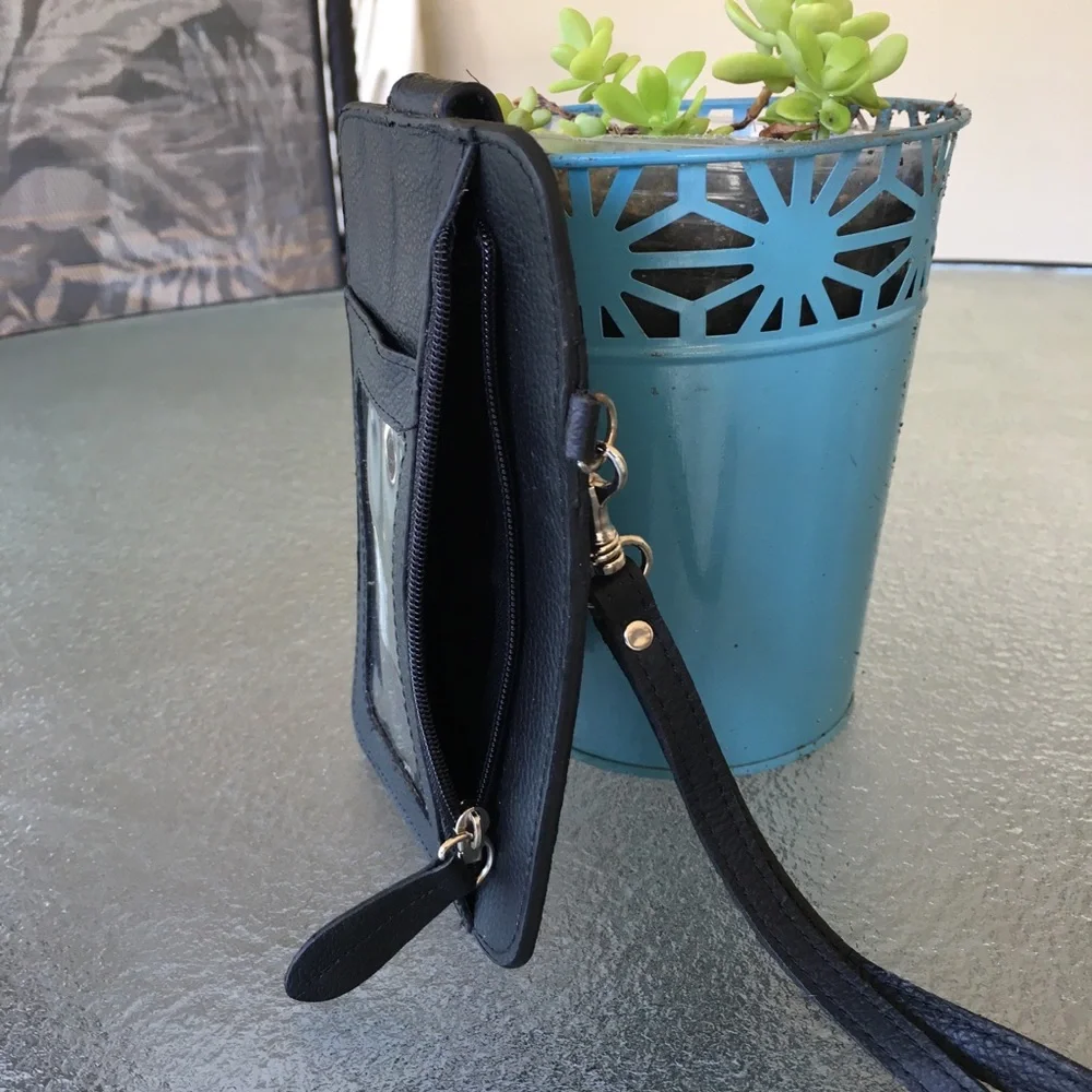 GENUINE LEATHER PHONE CASE AND WALLET.